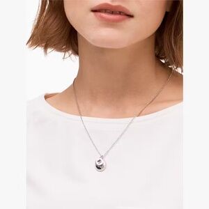 Kate Spade Silver Spot the Spade Pave Charm Necklace
